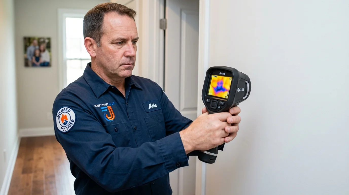 Thermal imaging leak detection by Johns Plumbing LLC in Lockeford